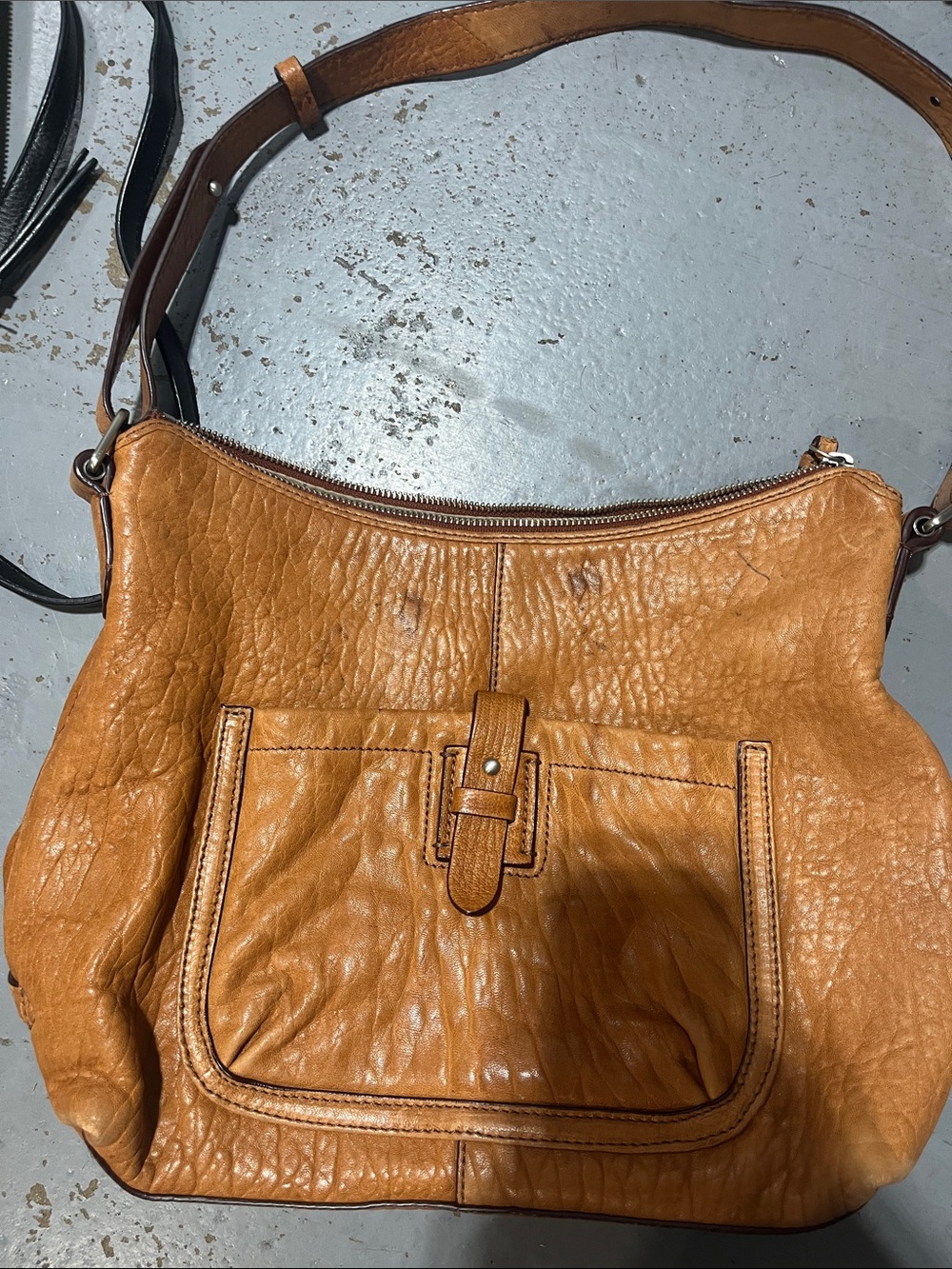 Cole Haan Women's Tan Leather Crossbody Bag - Classic Casual Style
